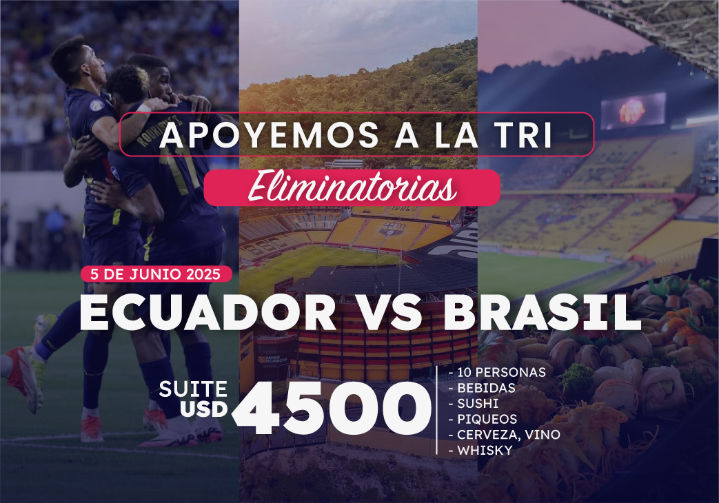 SUITE BARCELONA: ECUADOR VS BRASIL